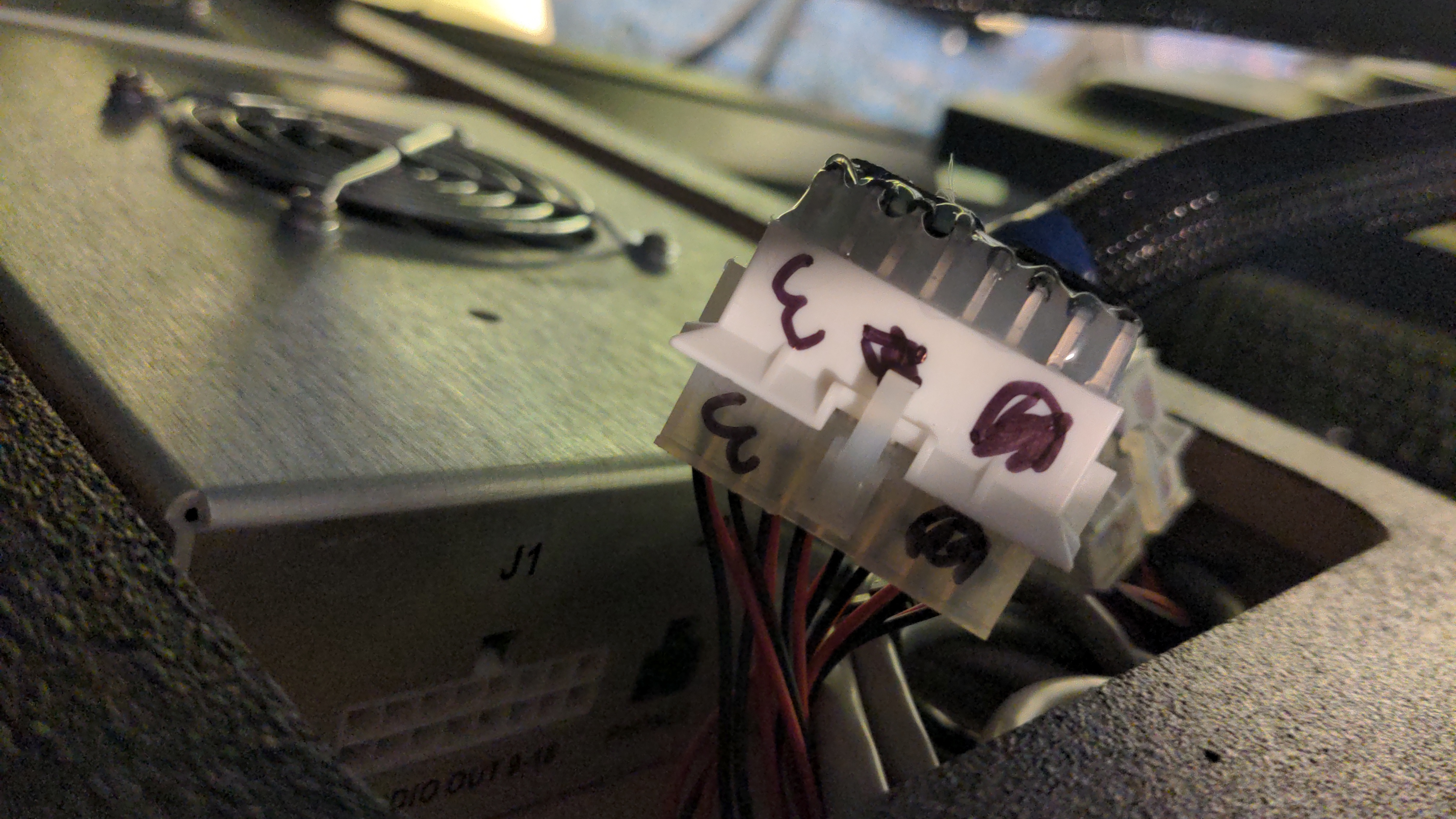 DB25 connection to the speaker array